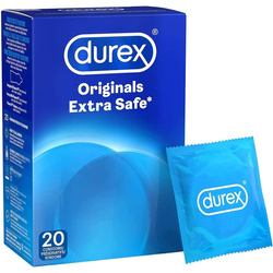 Durex Extra Safe Pogrubiane prezerwatywy z lubrykantem 20 szt